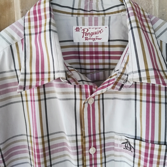 Vintage Preppy Plaid Original Penguin Shirt - Picture 3 of 8